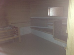 Sauna op stage plaats