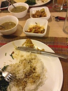 Eerste nepalese maaltijd!